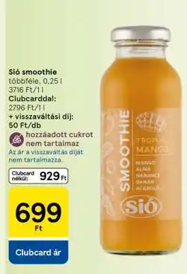Tesco Sió Smoothie ajánlat