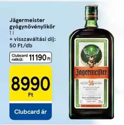 Tesco Jägermeister gyógynövénylikőr ajánlat