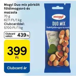 Tesco Mogyi Duo mix pörkölt földimogyoró és mazsola ajánlat