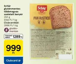 Tesco Schär gluténmentes többmagvas szeletelt kenyér ajánlat