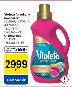Tesco Violeta folyékony mosószer ajánlat