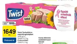 Tesco Twist Tonhaltörzs napraforgóolajban ajánlat