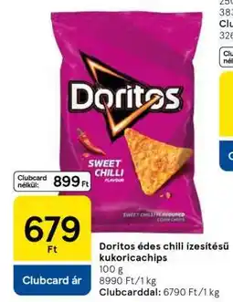 Tesco Doritos édes chili ízesítésű kukoricachips ajánlat
