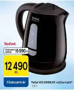 Tesco Tefal KO299830 vízforraló ajánlat