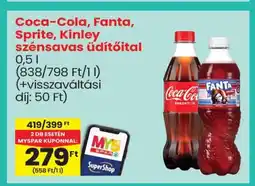 Spar Coca-Cola, Fanta, Sprite, Kinley szénsavas üdítőital ajánlat
