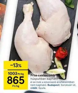 Tesco Friss csirkecomb ajánlat