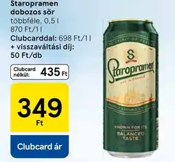 Tesco Staropramen dobozos sör ajánlat