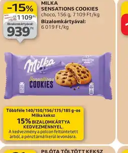 Auchan Milka Sensations Cookies ajánlat