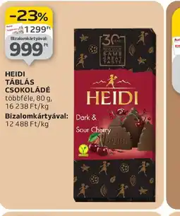 Auchan Heidi Táblás Csokoládé ajánlat