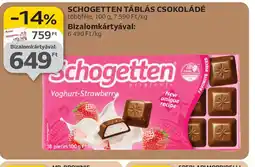 Auchan Schogetten Táblás Csokoládé ajánlat
