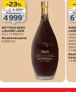 Auchan Bottega Nero Liquore Likőr ajánlat