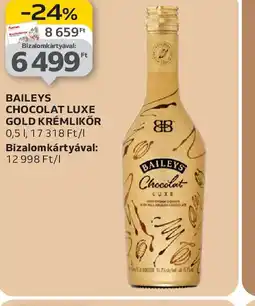 Auchan Baileys Chocolat Luxe Gold Krémlikőr ajánlat