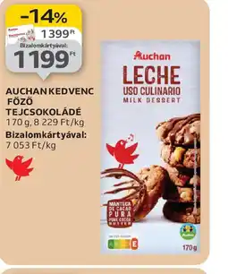 Auchan Auchan Kedvenc Főző Tejcsokoládé ajánlat