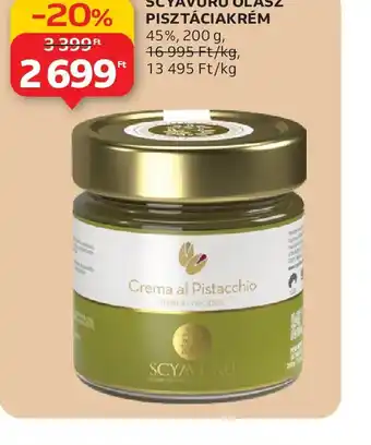 Auchan Scyavuru Olasz Pisztáciakrém ajánlat