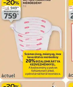 Auchan Actuel Műanyag Mérőedény ajánlat
