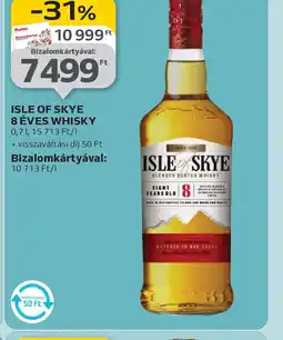 Auchan Isle of Skye 8 éves Whisky ajánlat