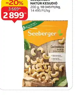 Auchan Seeberger Natúr Kesudi ajánlat