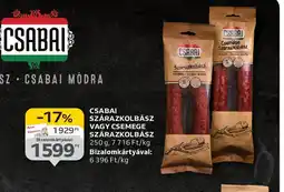 Auchan Csabai Szárazkolbász vagy Csemege Szárazkolbász ajánlat