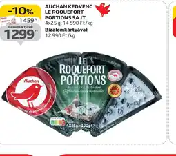 Auchan Auchan Kedvenc Le Roquefort Portions Sajt ajánlat