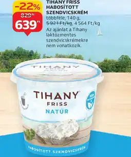Auchan Tihany Friss Habosított Szendvicskrém ajánlat