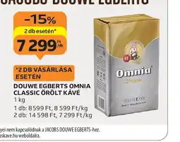 Auchan Douwe Egberts Omnia Classic Őrölt Kávé ajánlat