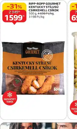 Auchan Ripp-Ropp Gourmet Kentucky stílusú csirkemell csíkok ajánlat