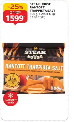 Auchan Steak House Rántott Trappista Sajt ajánlat