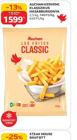 Auchan Auchan Kedvenc Klasszikus Hasábburgonya ajánlat