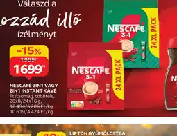 Auchan Nescafé 3in1 vagy 2in1 instant kávé ajánlat