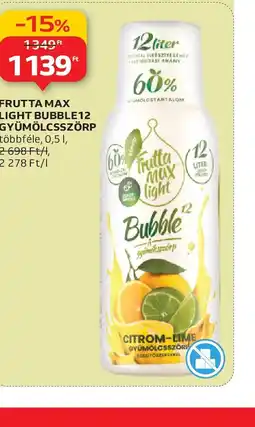 Auchan Frutta Max Light Bubble 12 Gyümölcsszörp ajánlat