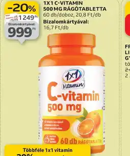 Auchan 1x1 C-vitamin 500 mg rágtabletta ajánlat