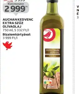 Auchan Auchan Kedvenc Extra Szűz Olívaolaj ajánlat