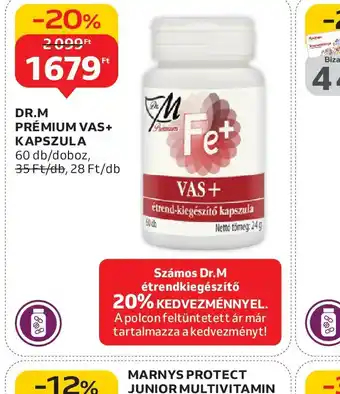 Auchan Dr.M Prémium Vas+ Kapszula ajánlat