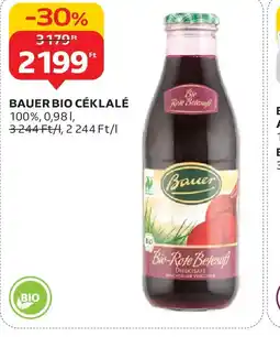 Auchan Bauer Bio Céklalé ajánlat