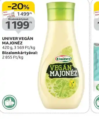 Auchan Univer Vegán Majonéz ajánlat