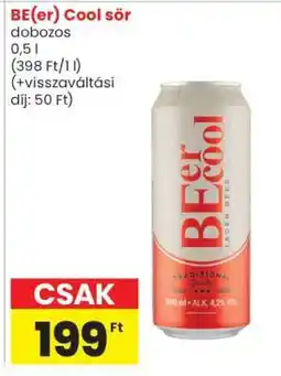 Spar BE(er) Cool sör ajánlat