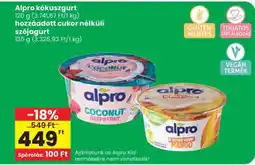 Spar Alpro kókuszgurt ajánlat
