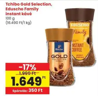 Spar Tchibo Gold Selection, Eduscho Family instant kávé ajánlat