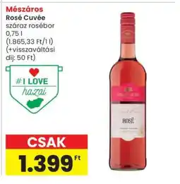 Spar MÉSZÁROS ROSÉ CUVÉE ajánlat