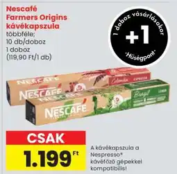 Spar Nescafé Farmers Origins kávékapszula ajánlat