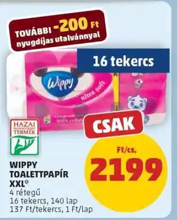 PENNY Wippy Toalettpapír XXL ajánlat
