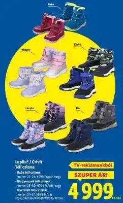 Lidl Lupilu / Crivit Téli csizma ajánlat