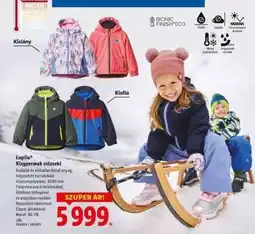 Lidl LUPILU Kisgyermek sídzseki ajánlat