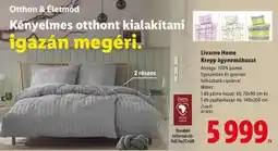 Lidl Livarno Home Krepp ágyneműhuzat ajánlat