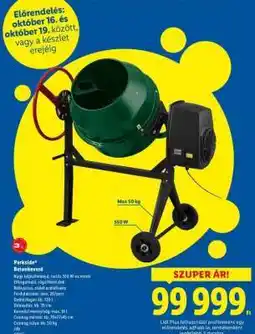 Lidl Parkside Betonkeverő ajánlat