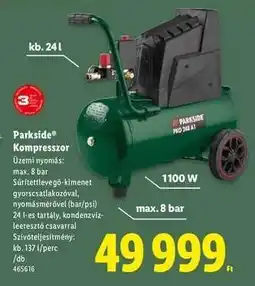 Lidl Parkside Kompresszor ajánlat