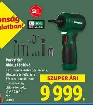 Lidl PARKSIDE Akkus légfúvó ajánlat