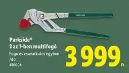 Lidl Parkside 2 az 1-ben multifogó ajánlat