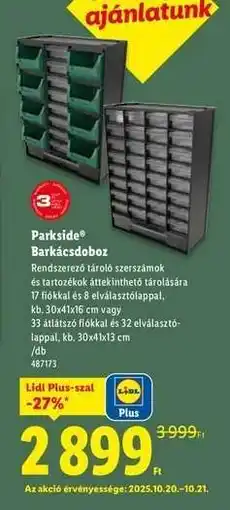 Lidl Parkside Barkácsdoboz ajánlat