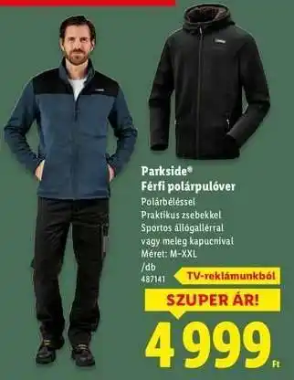 Lidl PARKSIDE Férfi polárpulóver ajánlat